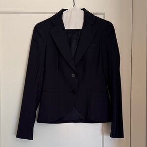 Theory navy blue suit blazer size 2
